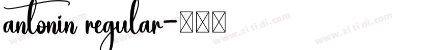 antonin regular字体转换